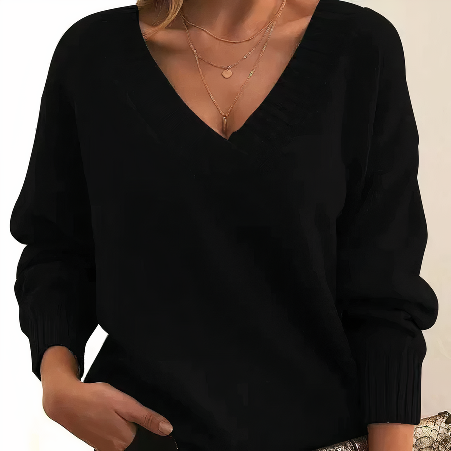 Scarlett – Maglione a collo alto con maniche lunghe e vestibilità ampia