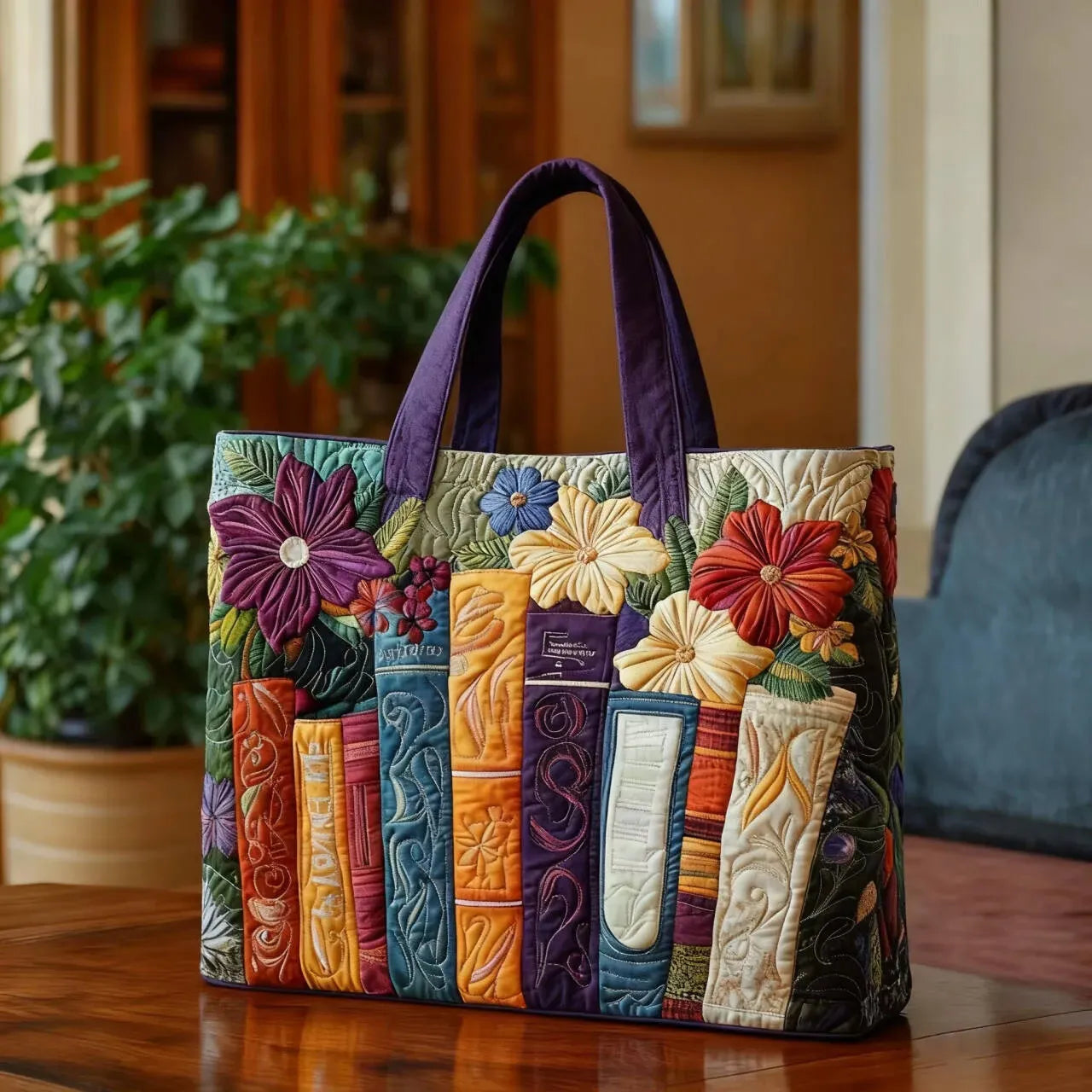 Libri - Borsa Tote Imbottita Elegante