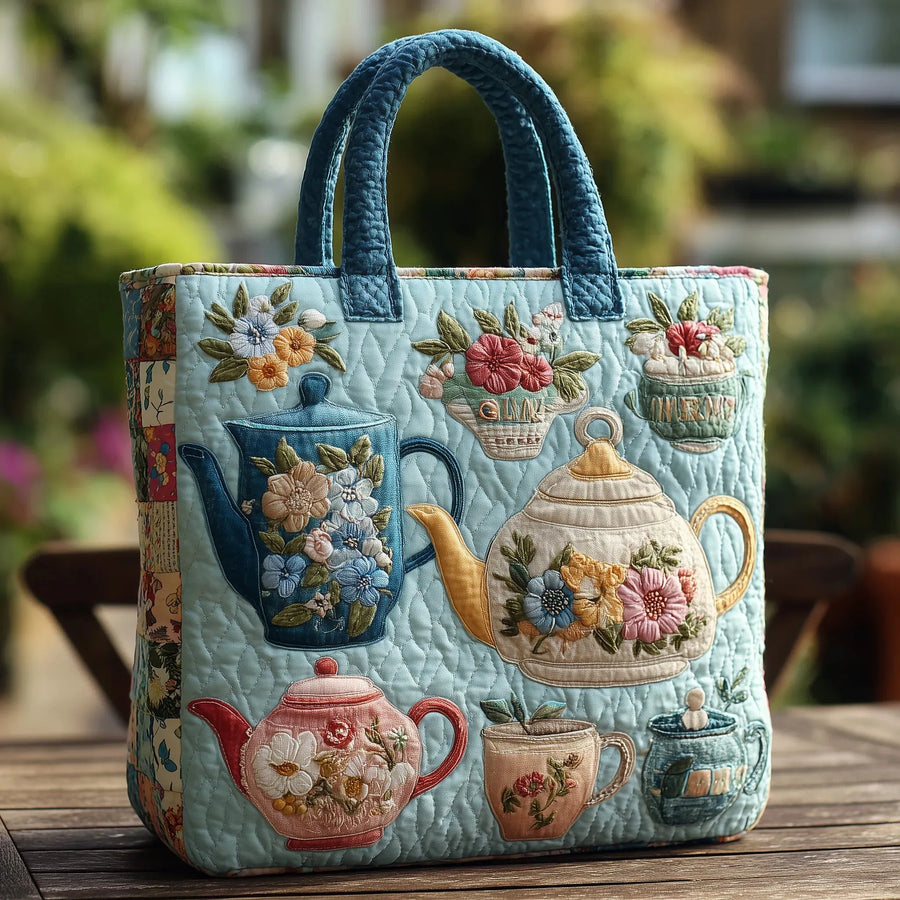 Flora - Borsa Tote Trapuntata Pratica