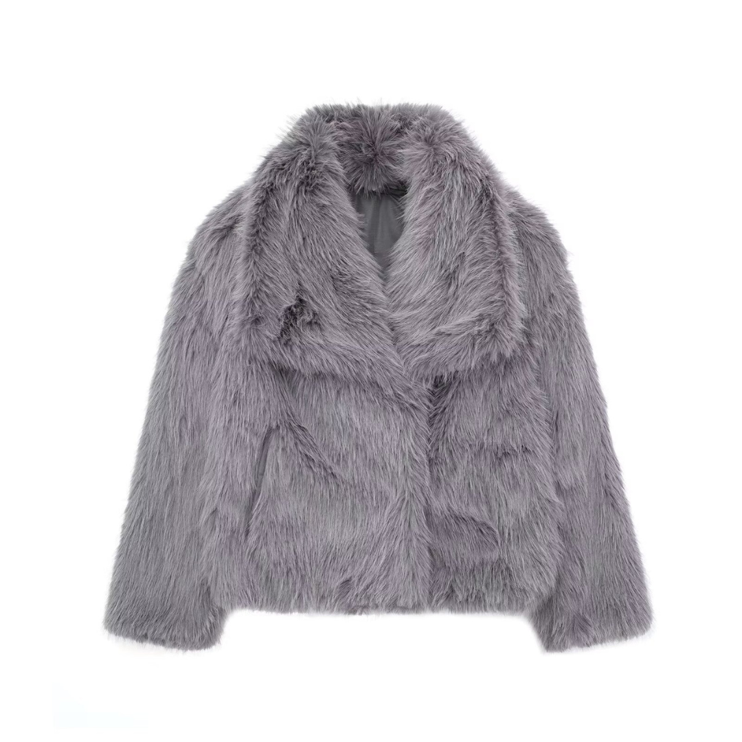 Ilaria | Cappotto Corto in Pelliccia Sintetica
