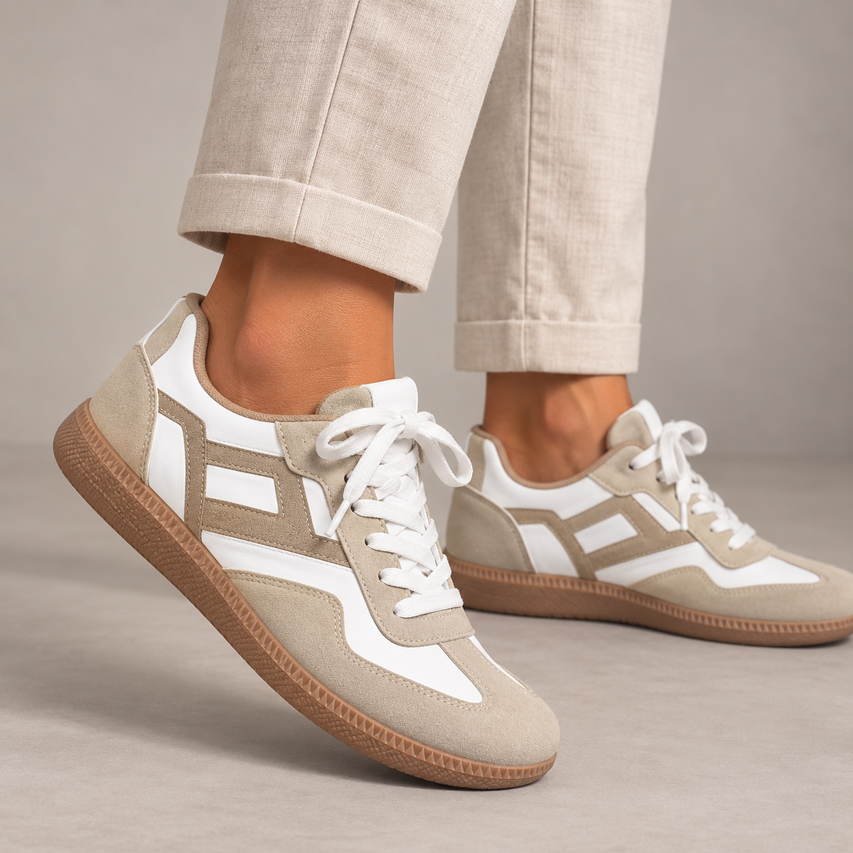 Giulia | Sneaker Ortopedica Kaki
