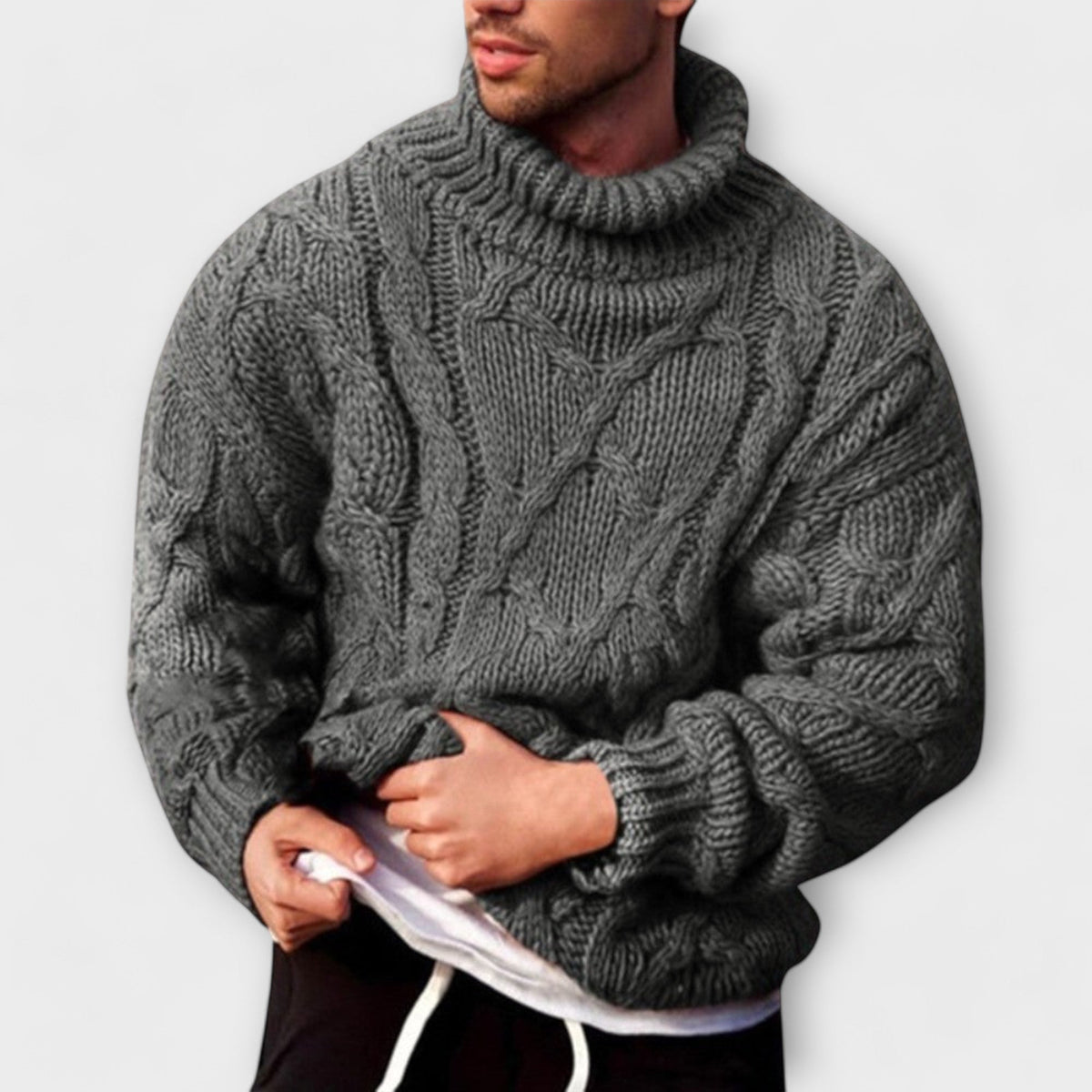 Victor | Maglione elegante con collo alto per l'inverno