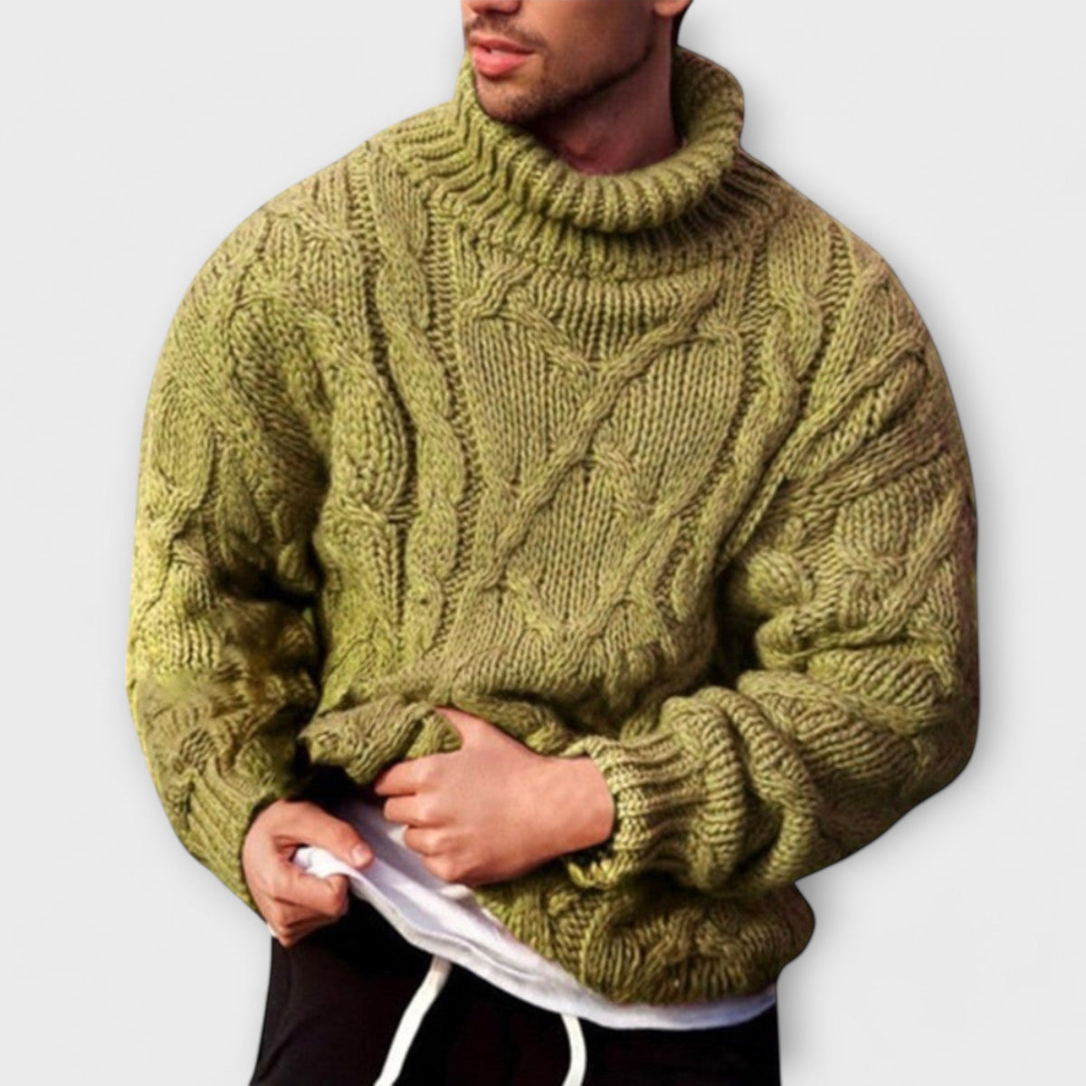 Victor | Maglione elegante con collo alto per l'inverno