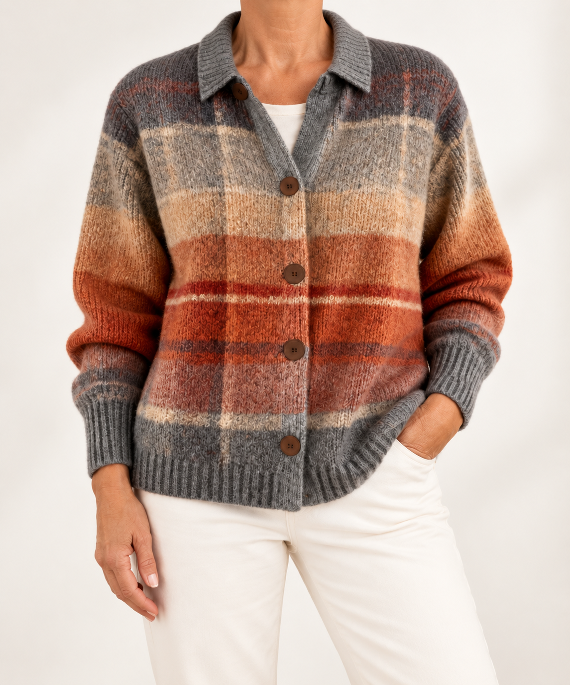 Fiamma | Cardigan Scozzese Sfumato