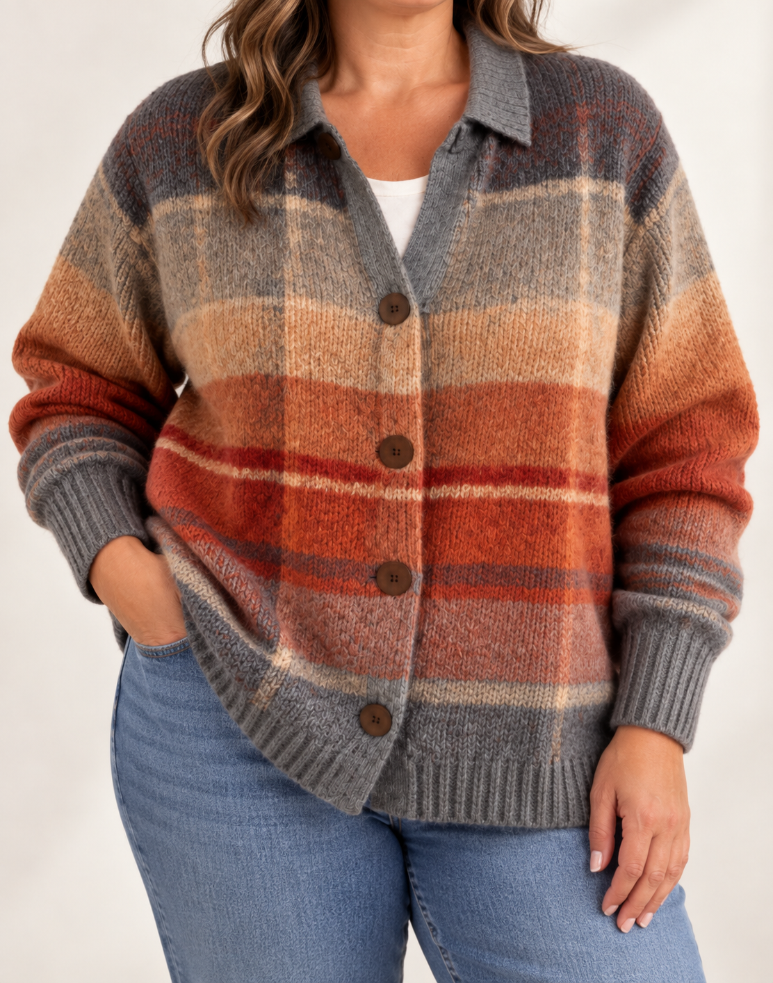 Fiamma | Cardigan Scozzese Sfumato