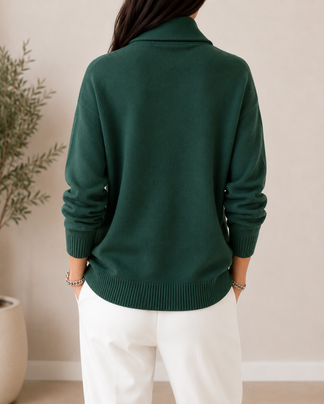 Arabella Maglione Scollo a V - stile casual