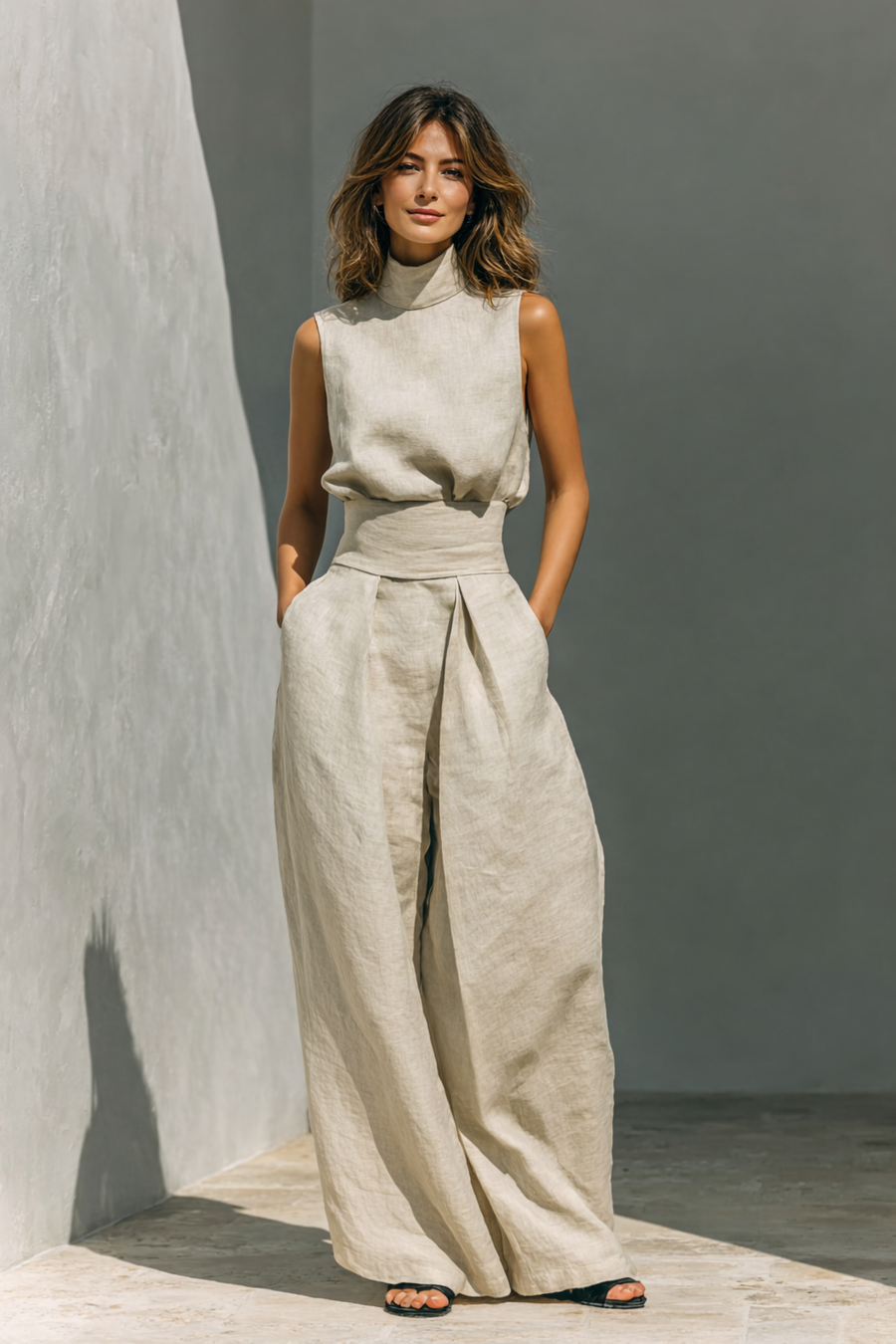 Maria | set minimalista in cotone e lino