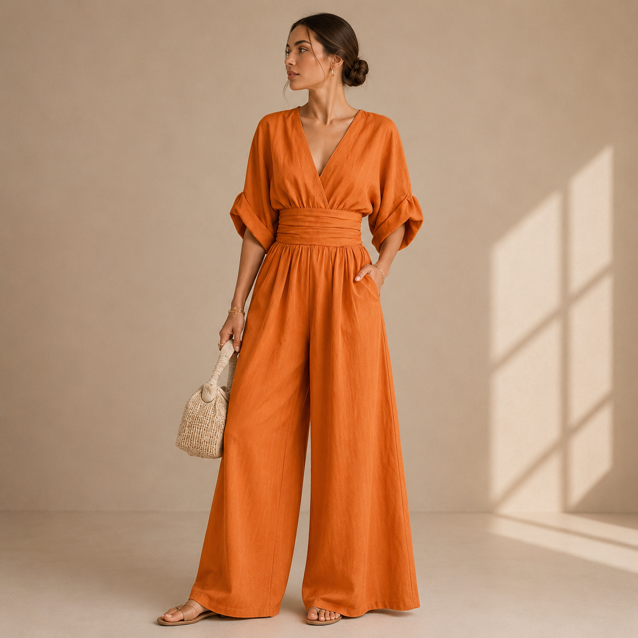 Chiara Luce Jumpsuit - Arancione