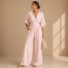 Chiara Luce Jumpsuit - Rosa Chiaro