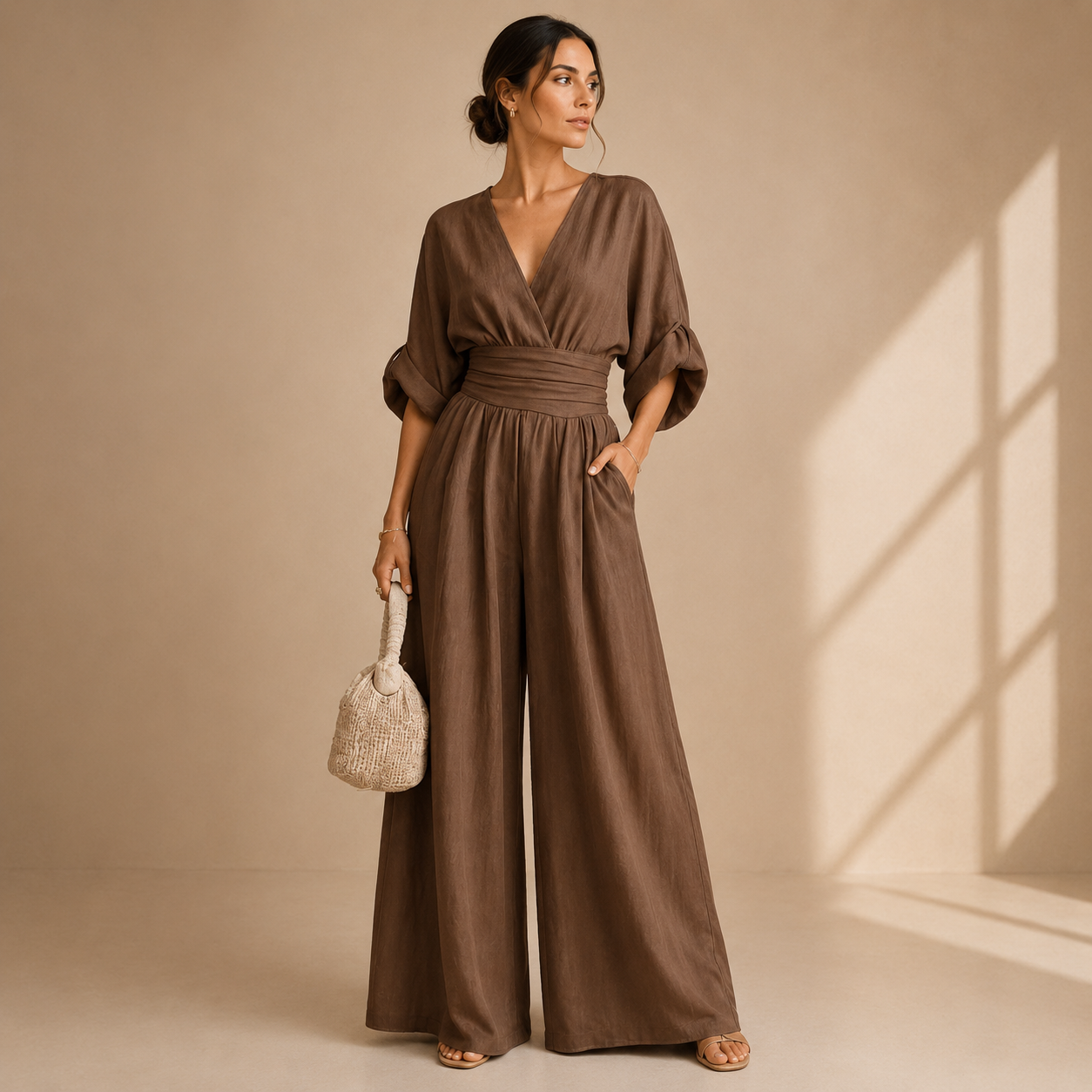Chiara Luce Jumpsuit - Marrone