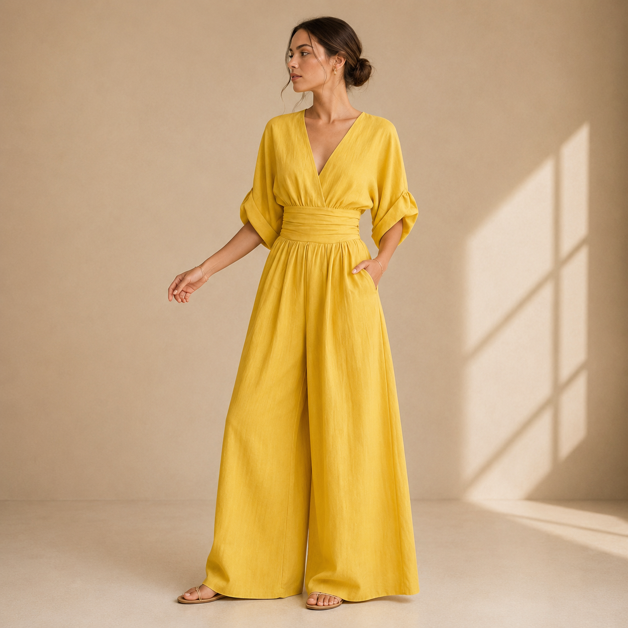 Chiara Luce Jumpsuit - Giallo