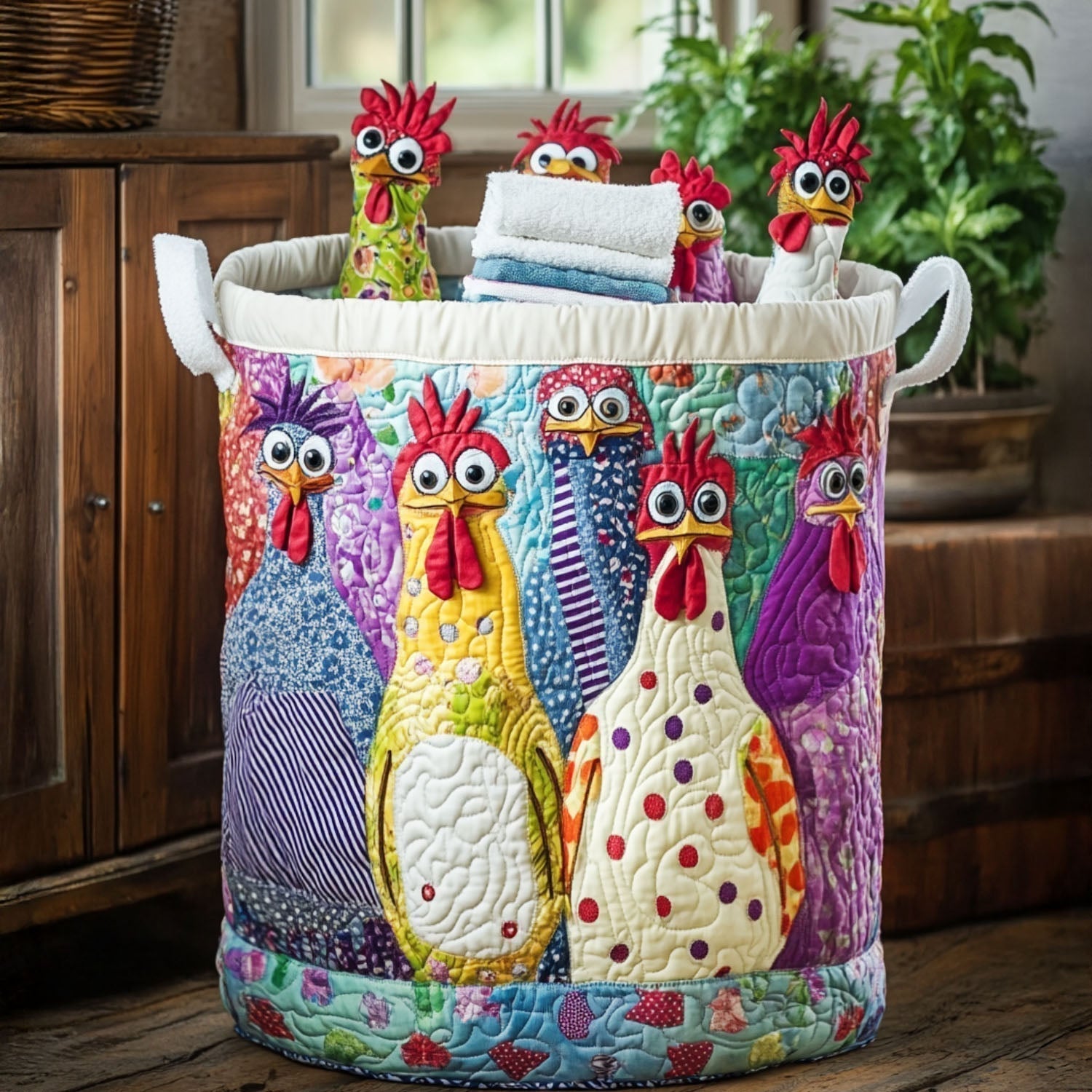Gallina Chic | Cesto Portabiancheria Trapuntato