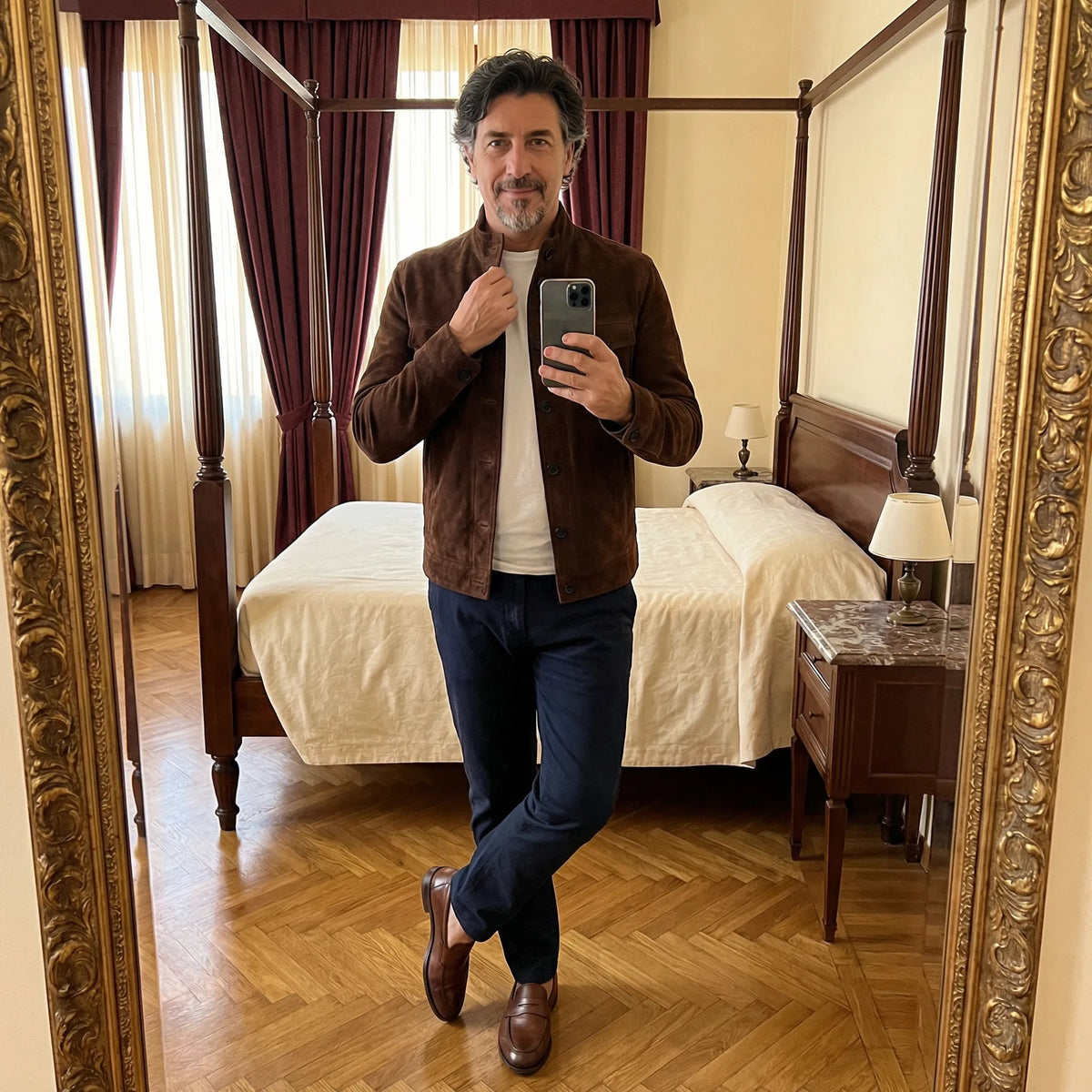 Stefano | Giacca in Camoscio Italiano
