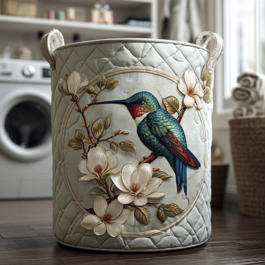 Colibrì di Pizzo | Cesto Portabiancheria Trapuntato