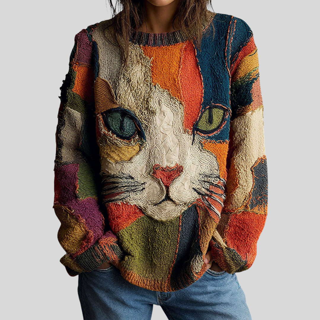 Rosa | Top Artistico Con Gatto