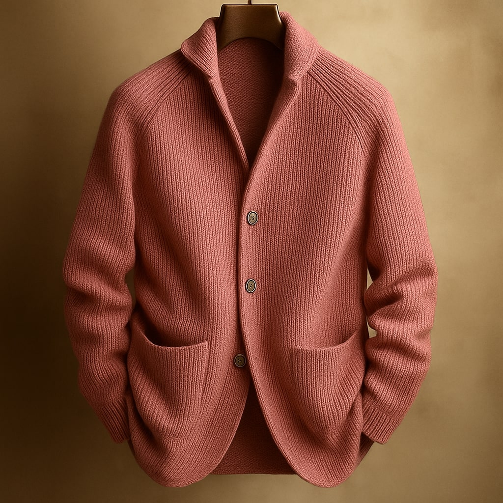 Santino | Cardigan In Maglia A Coste