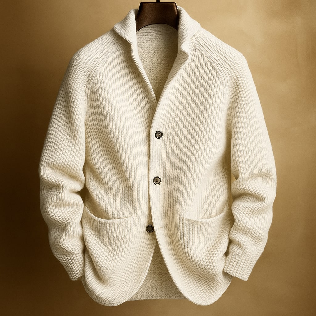 Santino | Cardigan In Maglia A Coste