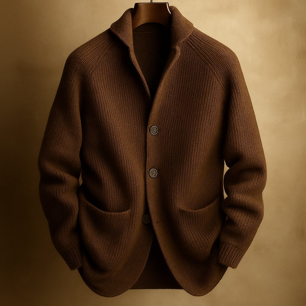 Santino | Cardigan In Maglia A Coste