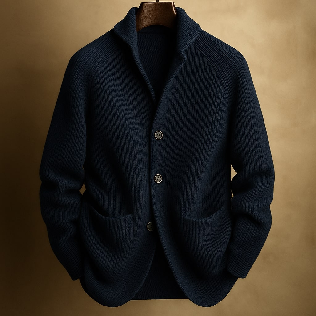 Santino | Cardigan In Maglia A Coste