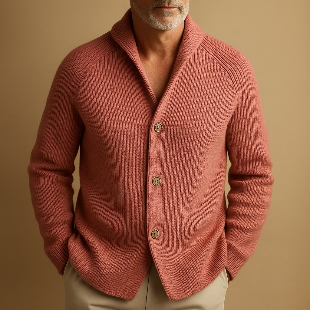 Santino | Cardigan In Maglia A Coste