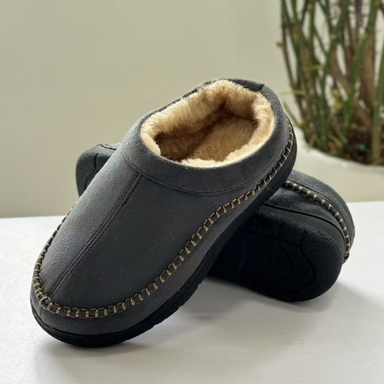Benno | Pantofole Resistenti con Fodera Calda
