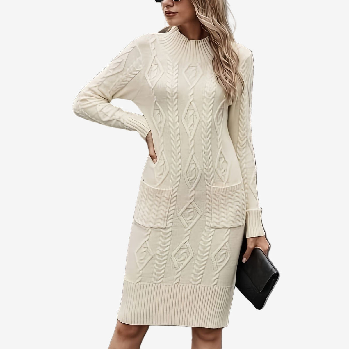 Amina™ Elegante abito in maglia