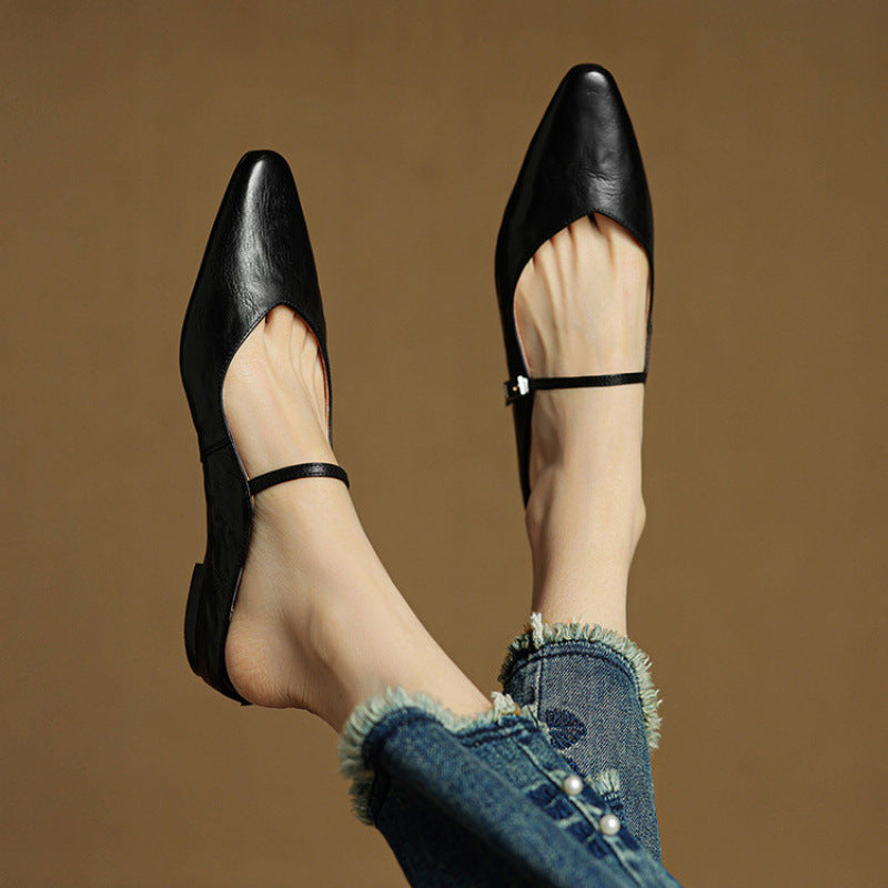 Renata mules Nero dettaglio