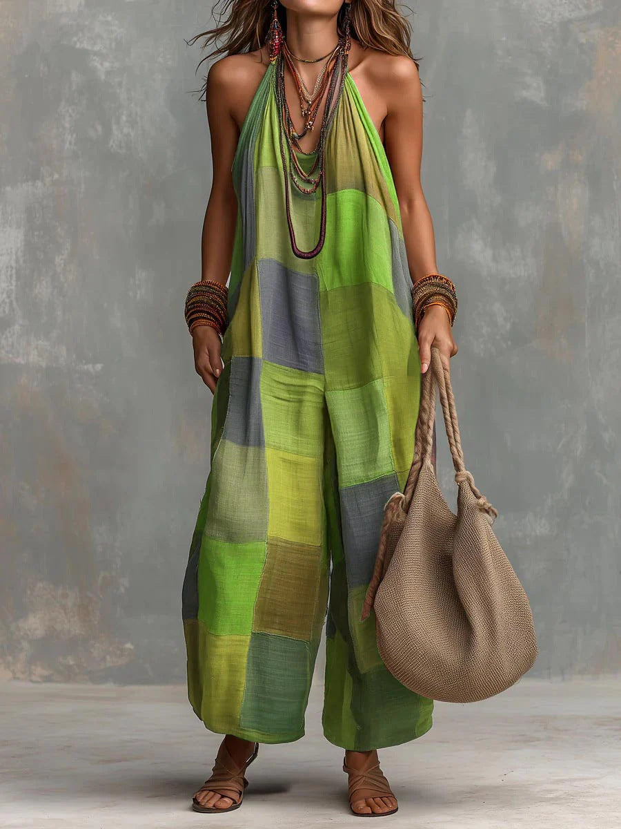 Bohemian Patchwork Jumpsuit™ – Freschezza e libertà con uno stile artistico e unico.