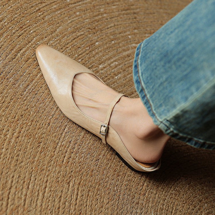 Renata mules Beige dettaglio