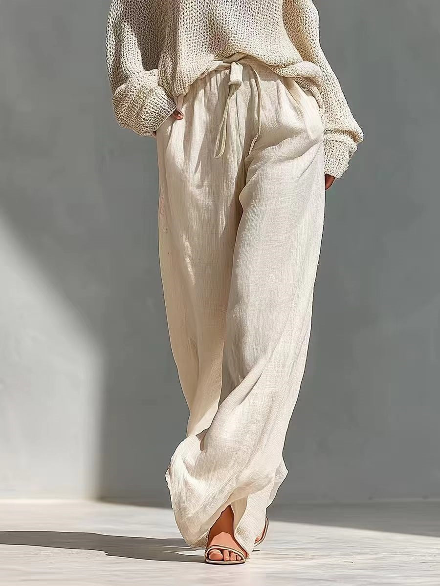 Set di maglia e lino alla moda