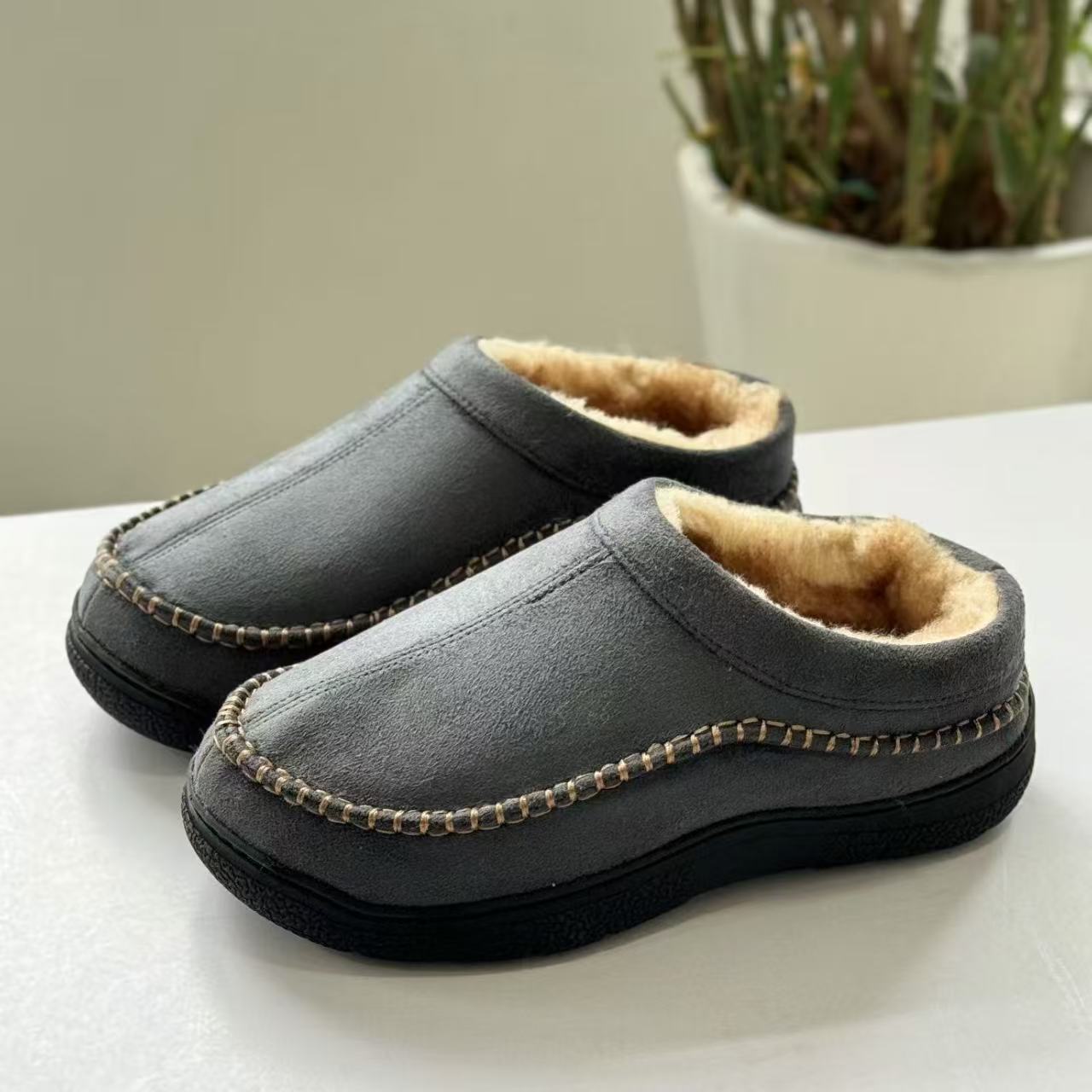 Benno | Pantofole Resistenti con Fodera Calda