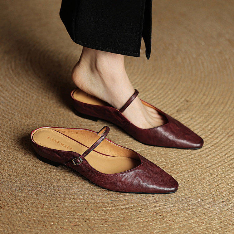 Renata mules Bordeaux