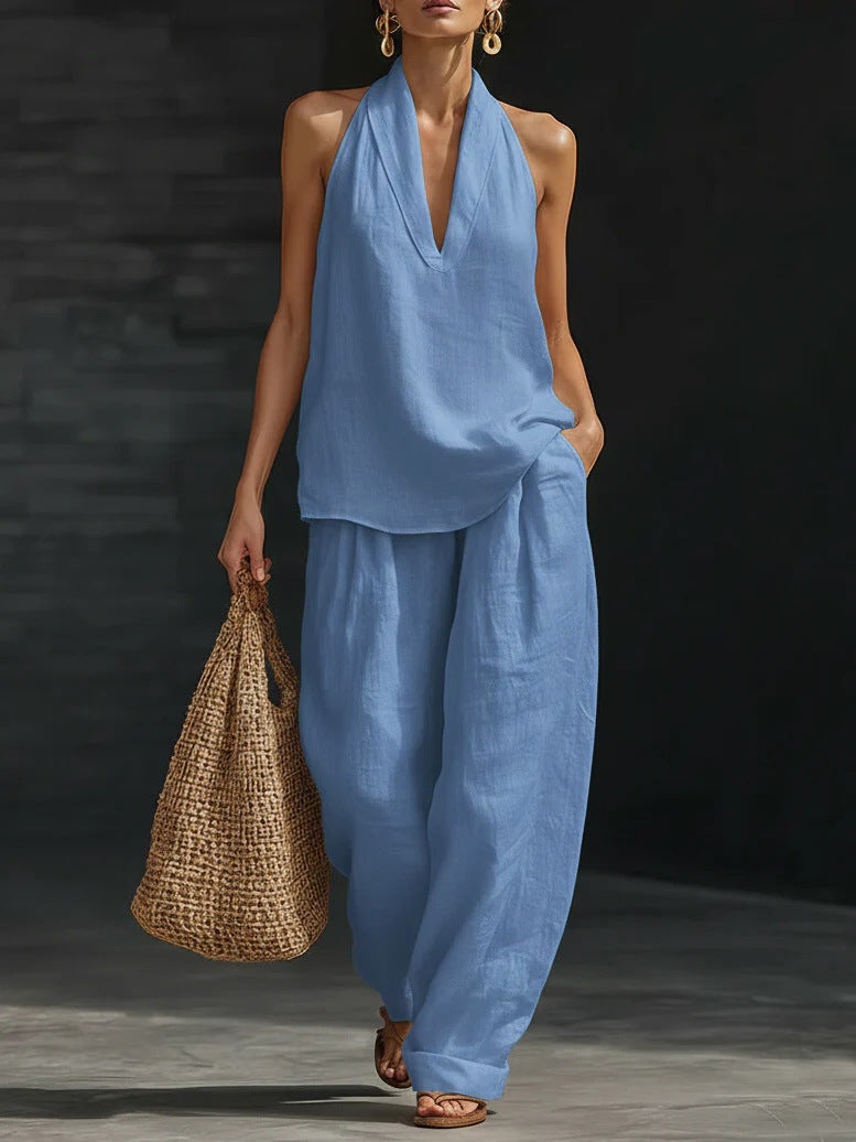 Zoë™ Set senza maniche con pantaloni larghi