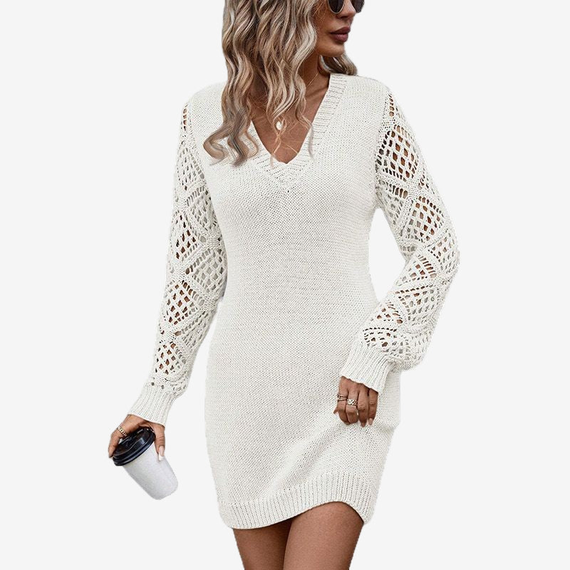 Silvy™ Abito con maniche in pizzo