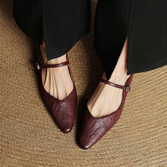 Renata mules Bordeaux dettaglio