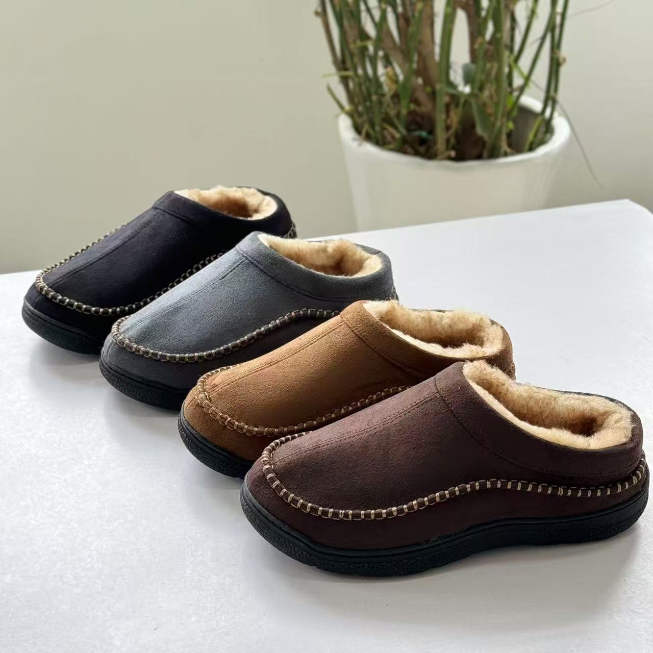 Benno | Pantofole Resistenti con Fodera Calda
