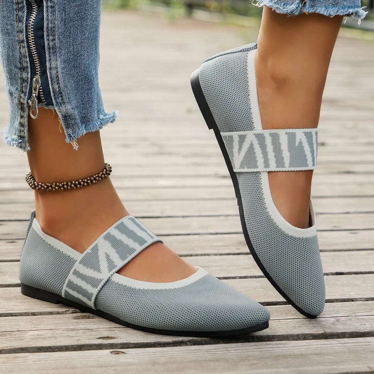 Graziella | Ballerine a Punta in Maglia