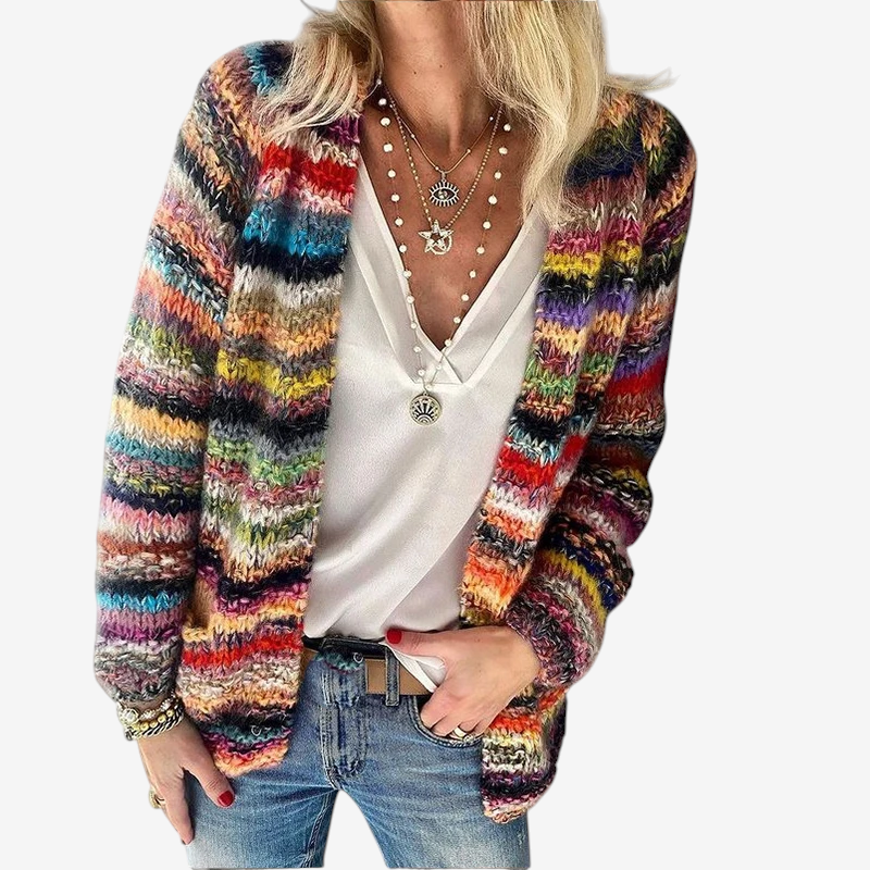 Maglione a maniche lunghe da donna in maglia
