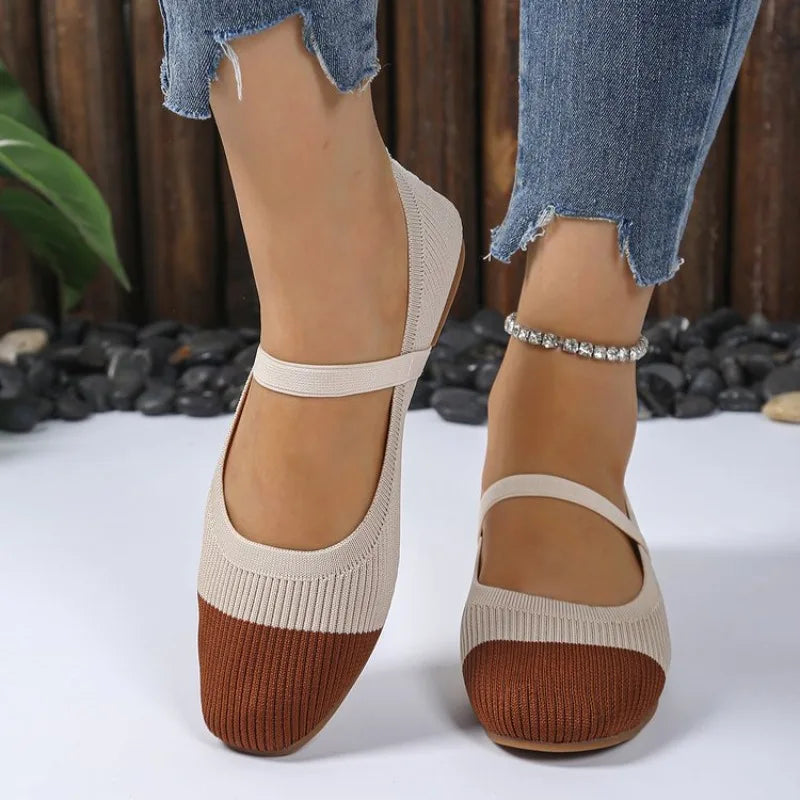 Bonita | Ballerine Mary Jane in Maglia