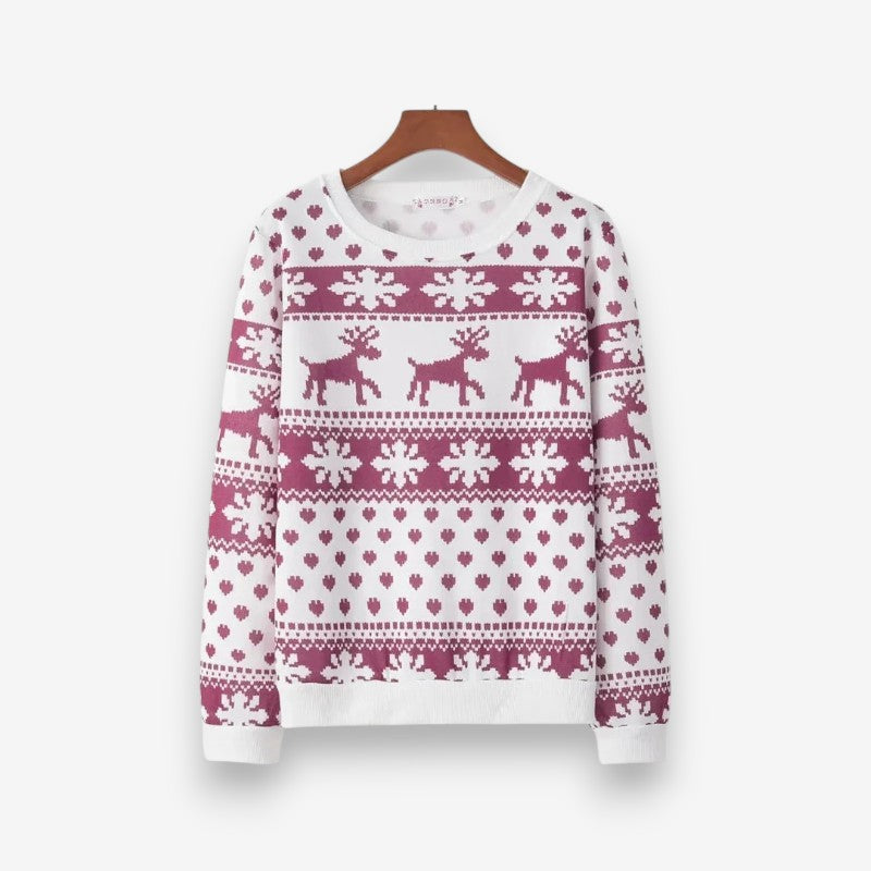 Sienna – Maglione stampato a maniche lunghe con scollo rotondo