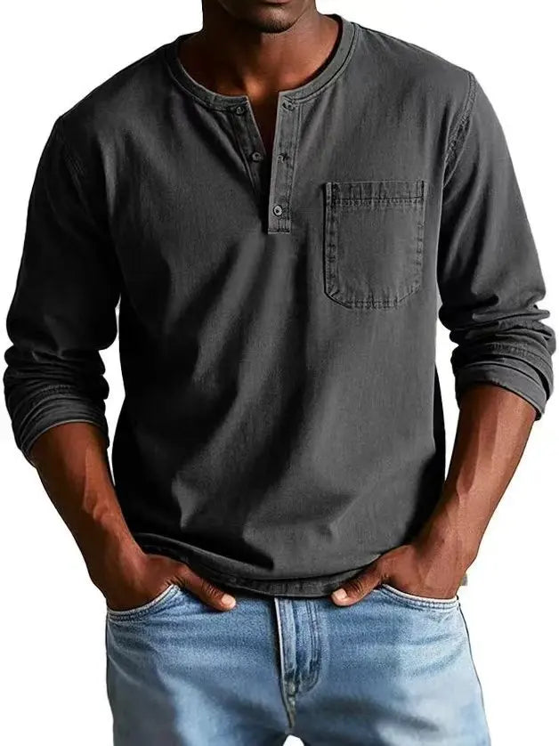 Luca | Vintage Henley Shirt