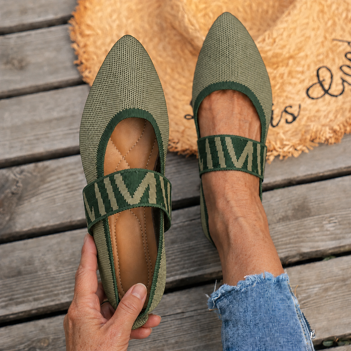 Graziella | Ballerine a Punta in Maglia