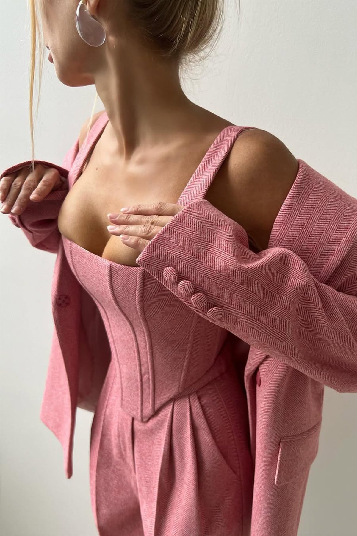 Grace | set tre pezzi con blazer doppiopetto