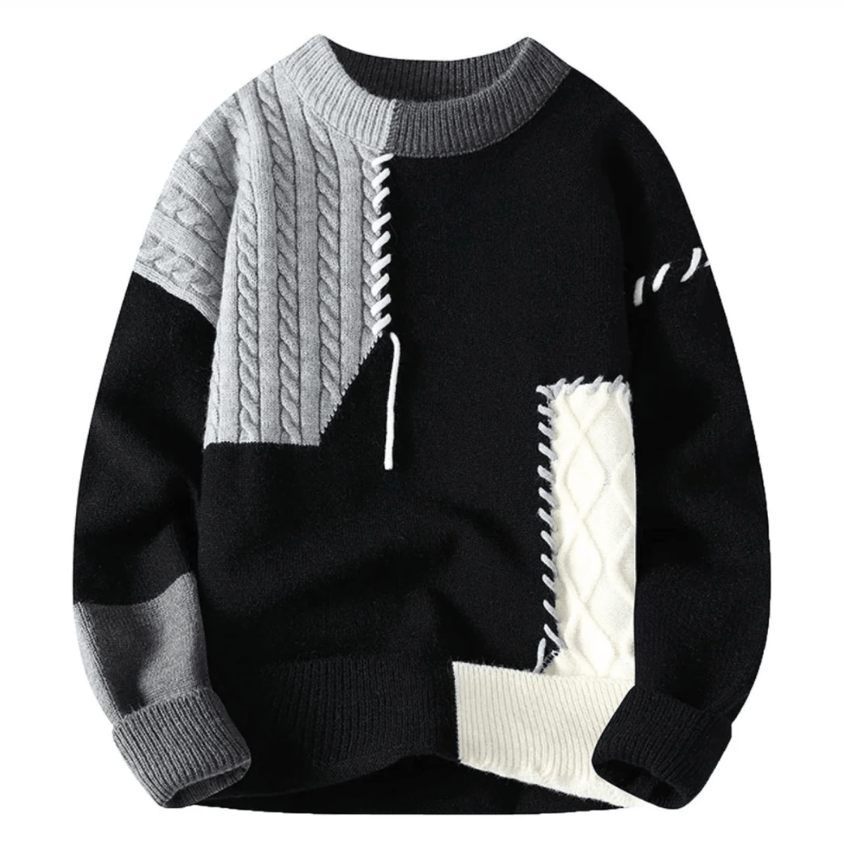 Bruno | Maglione patchwork confortevole