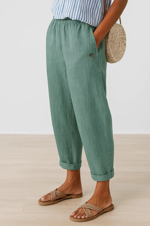Dante | Pantalone traspirante in lino e cotone