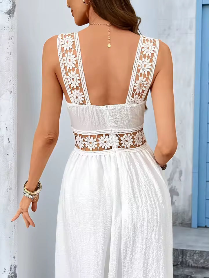 Lucía | Vestido maxi floral con escote en V