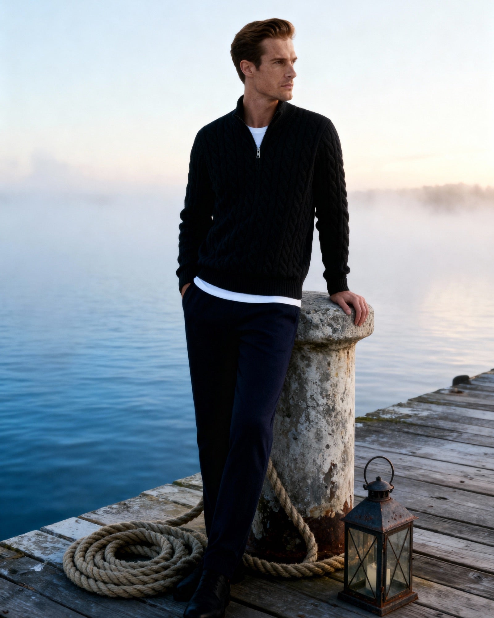 Omar | Maglione Con Zip Uomo