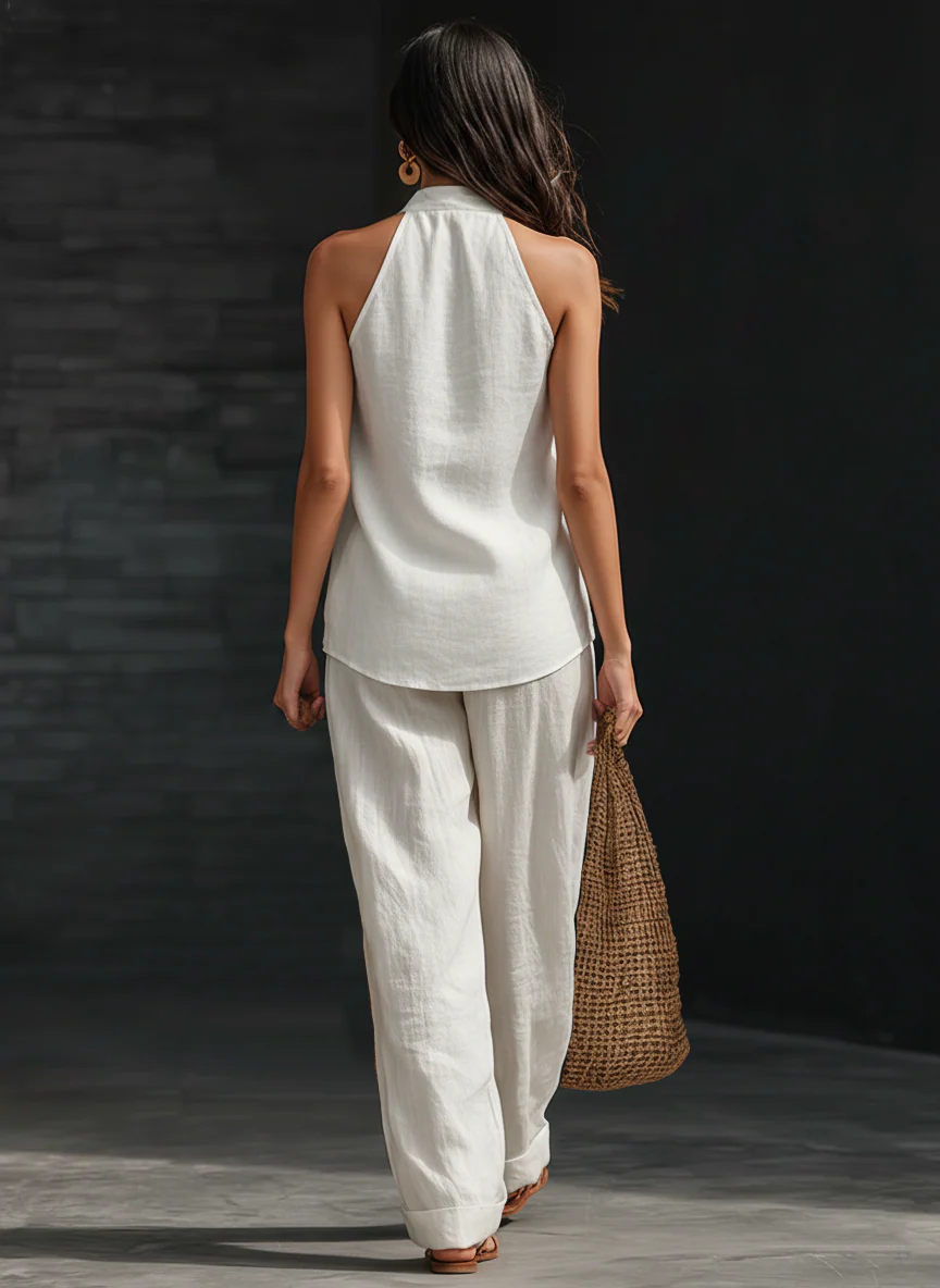 Zoë™ Set senza maniche con pantaloni larghi