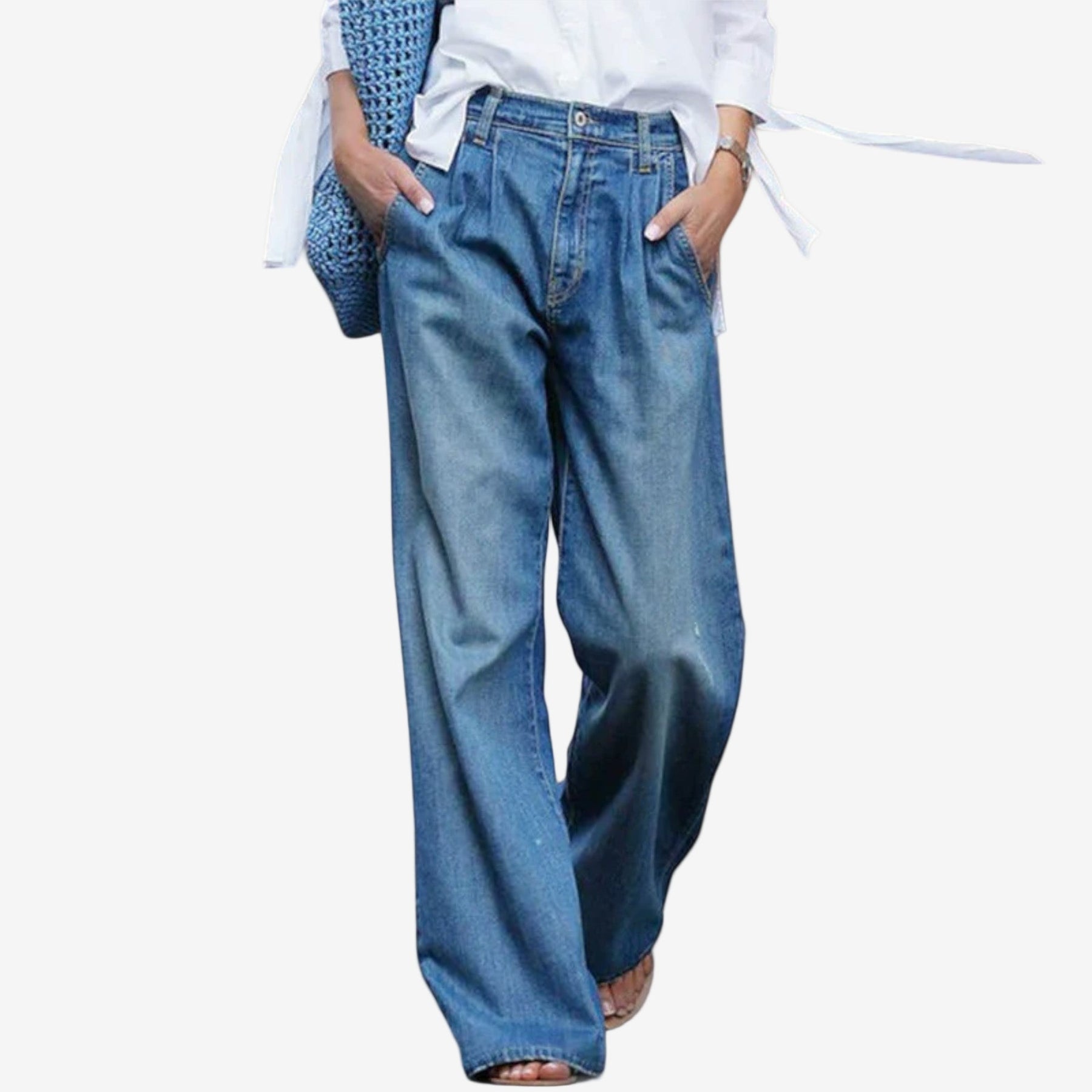 Leora™ Jeans a vita larga