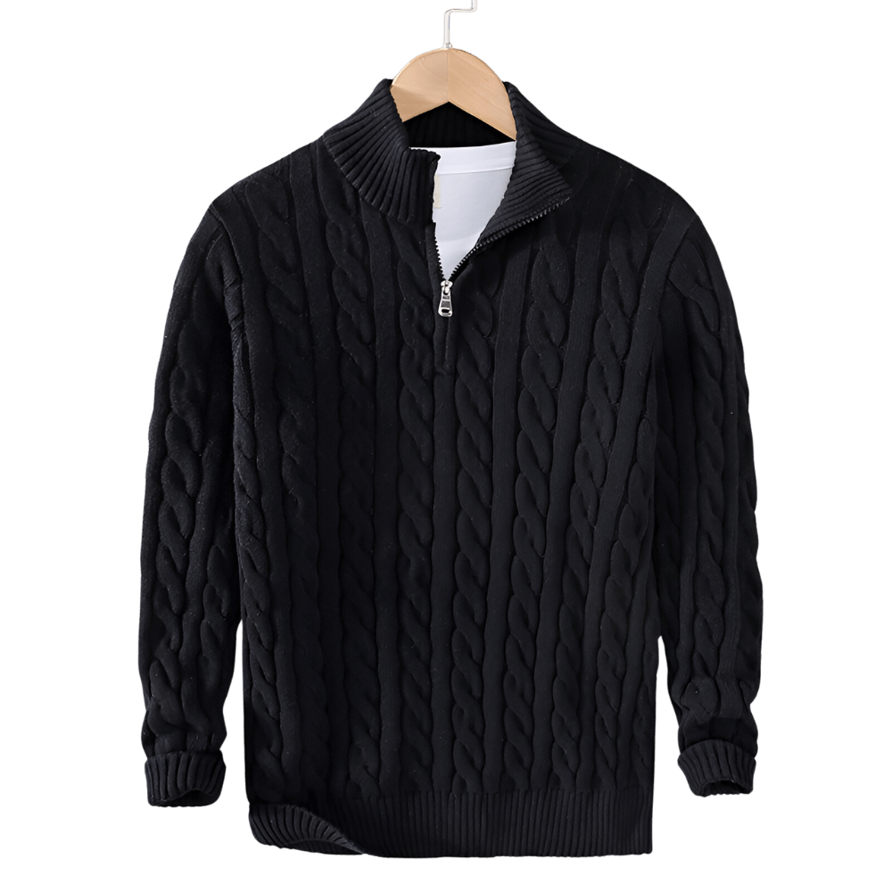 Anthony | Pullover torciglione mezza zip